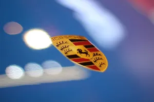Porsche logo photography